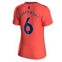 Koszulka piłkarska Everton James Tarkowski #6 Strój wyjazdowy dla kobiety 2023-24 tanio Krótki Rękaw